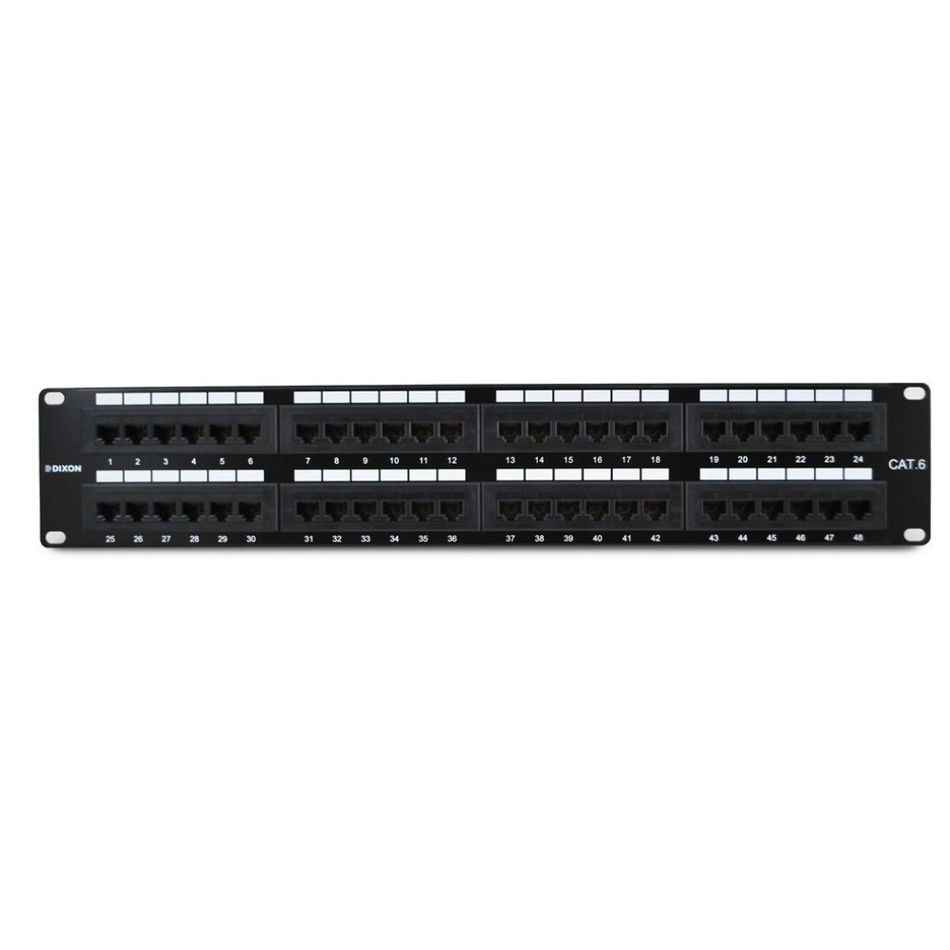 DIXON P48T-K11-C6C/BK PATCH PANEL CAT. 6 DE 48 PUERTOS TIPO 110