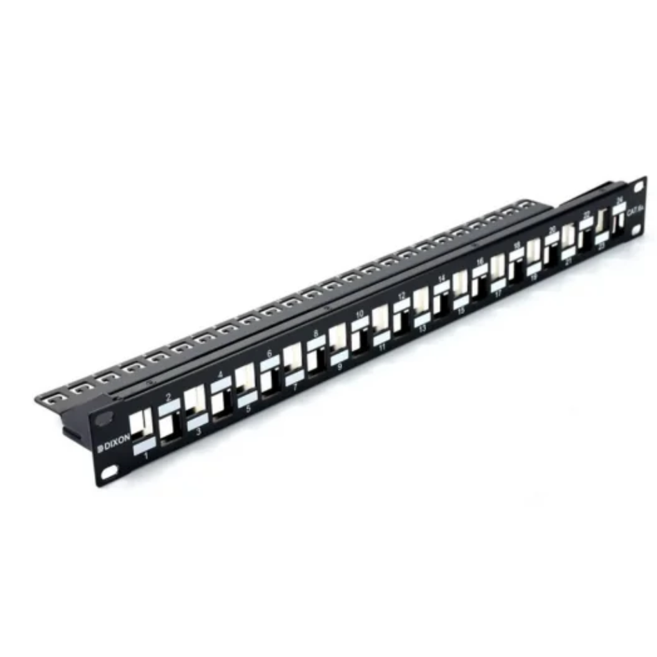 DIXON 6AIDAE PLACA PATCH PANEL DE CAT 6A DE 24 PUERTOS