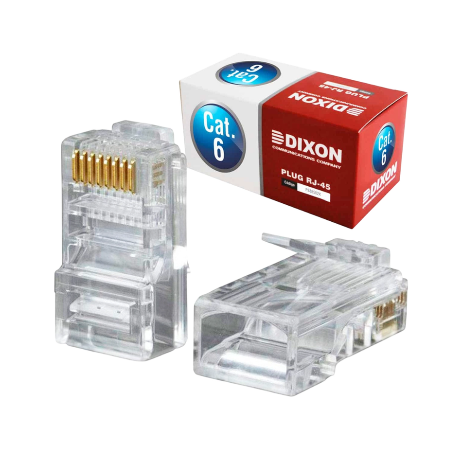 DIXON PB88502X-CN PLUG RJ-45 CAT. 6 x 100 UNIDS.