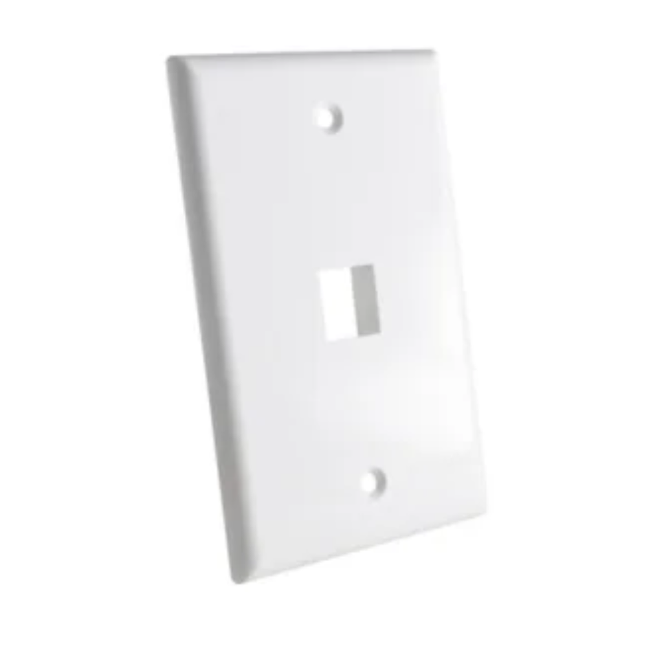 DIXON JE3001WH PLACA DE PARED DE 1 PUERTO BLANCO
