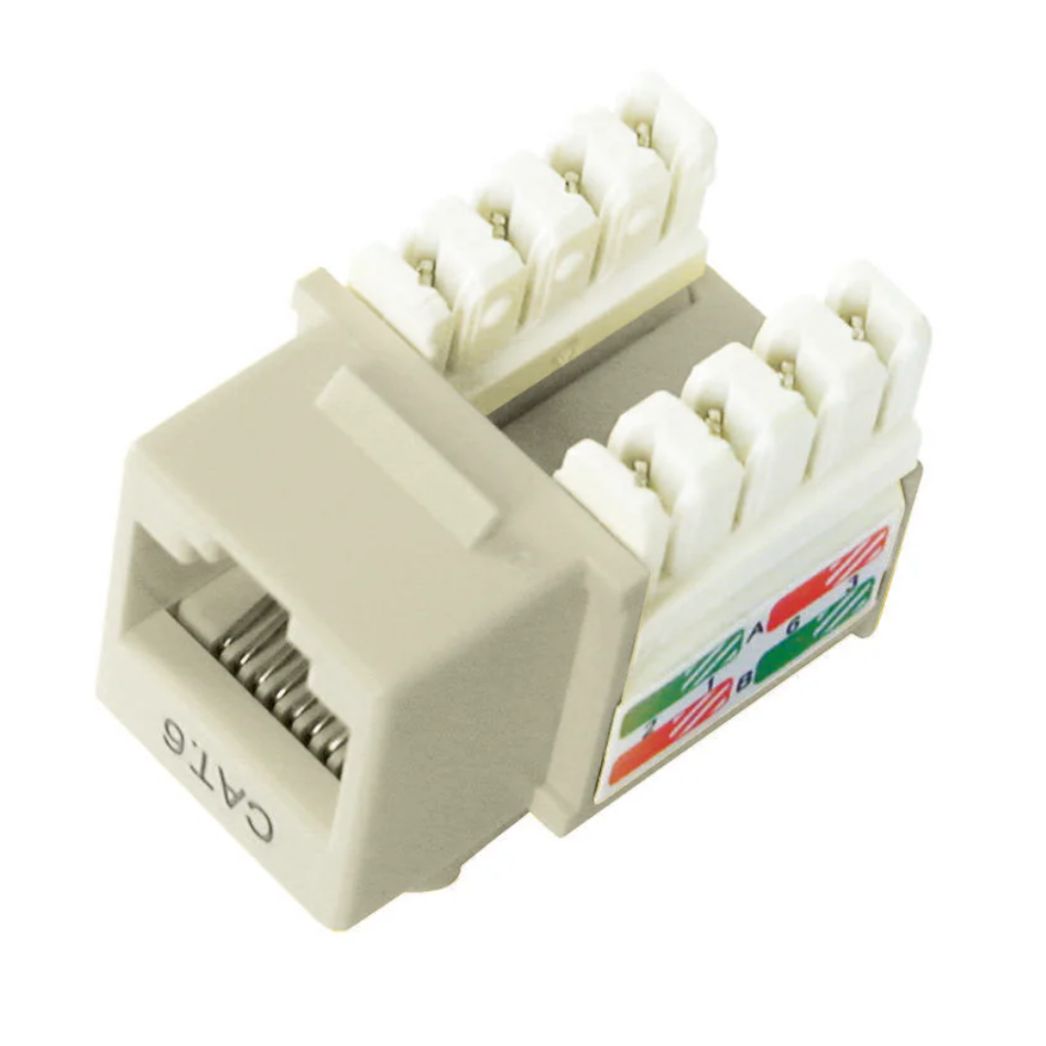 DIXON KJ8-C6-US/WHN JACK CAT. 6 DE PONCHEO BLANCO