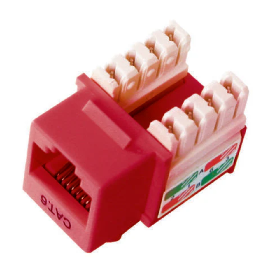 DIXON KJ8-C6-US/RDN JACK CAT. 6 PONCHEO ROJO