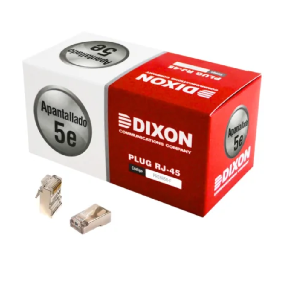 DIXON PRS8850-F-CN PLUG APANTALLADO CAT. 5E x 100 UNIDS.