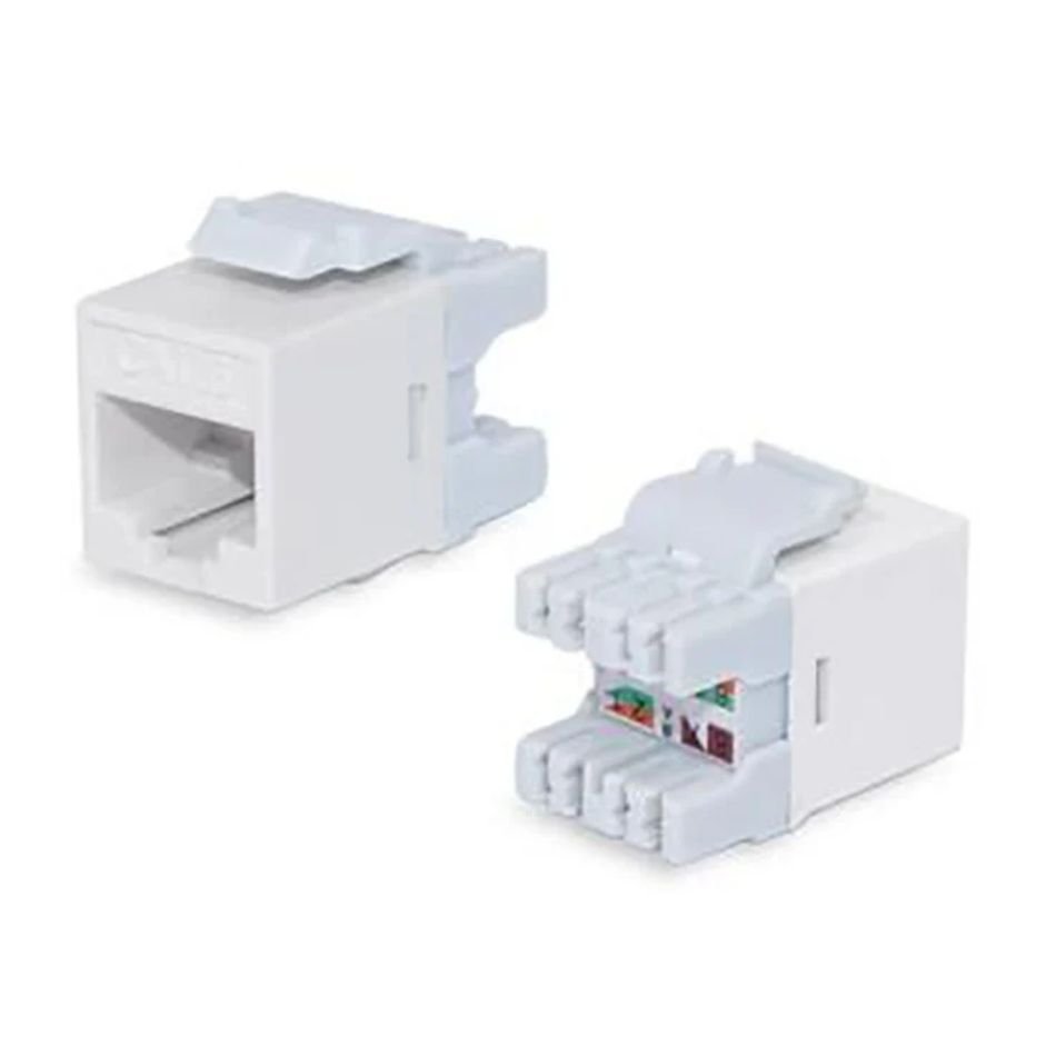 DIXON KJ88-C6-US/WH JACK 180° CAT. 6 DE PONCHEO BLANCO