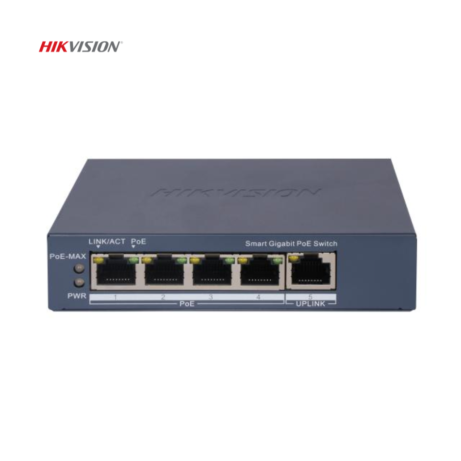 HIKVISION DS-3E1505P-EI SWITCH POE 4 PUERTOS GIGABIT 60W