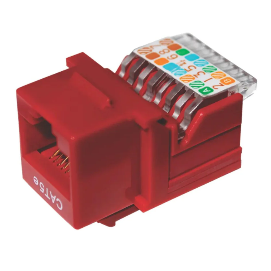 DIXON KJ7-CE-US/RDN JACK RJ-45 CAT 5E ROJO