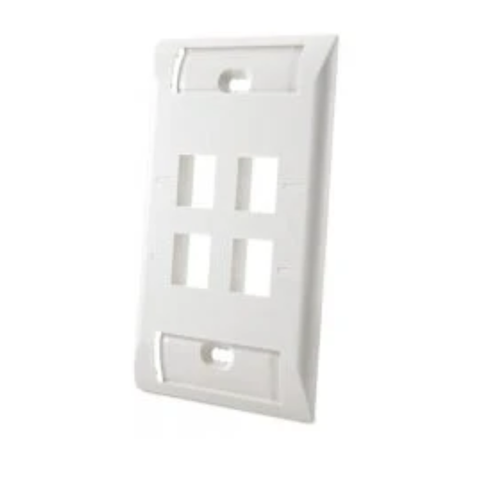 DIXON JE317A-V4/WH PLACA EJECUTIVA DE 4 PUERTOS BLANCAS