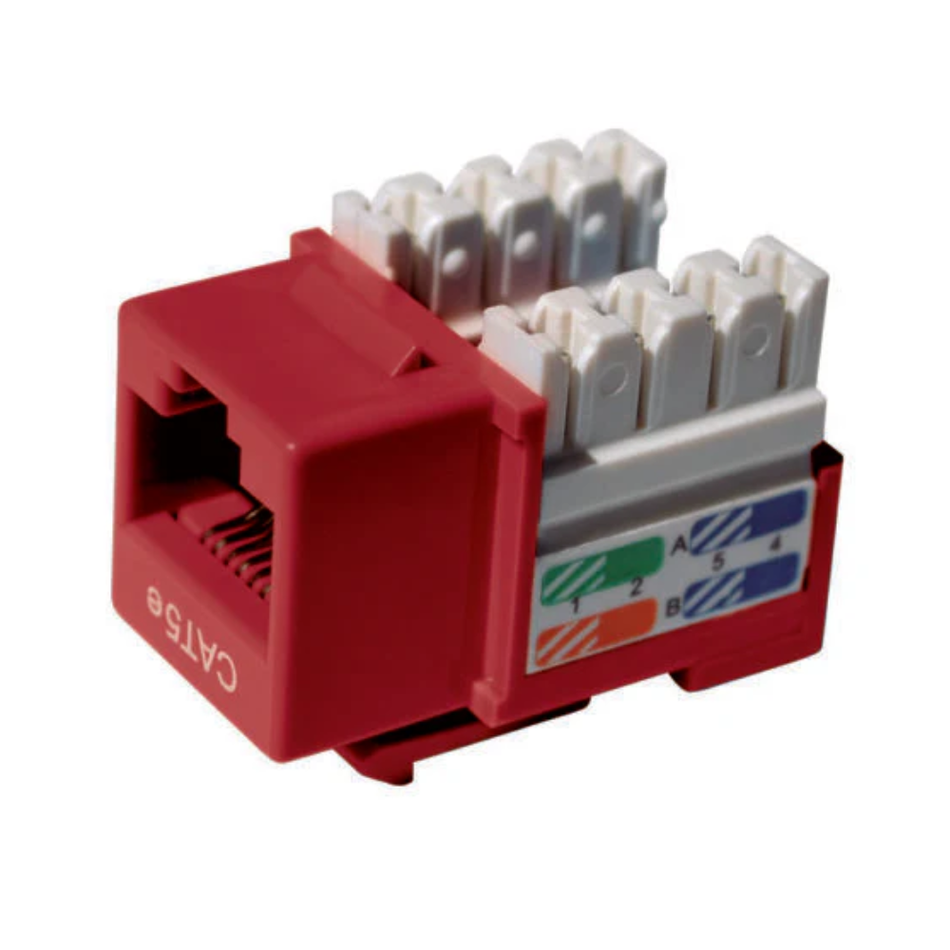 DIXON KJ8-CE-US/RDN JACK CAT. 5E PONCHEO ROJO