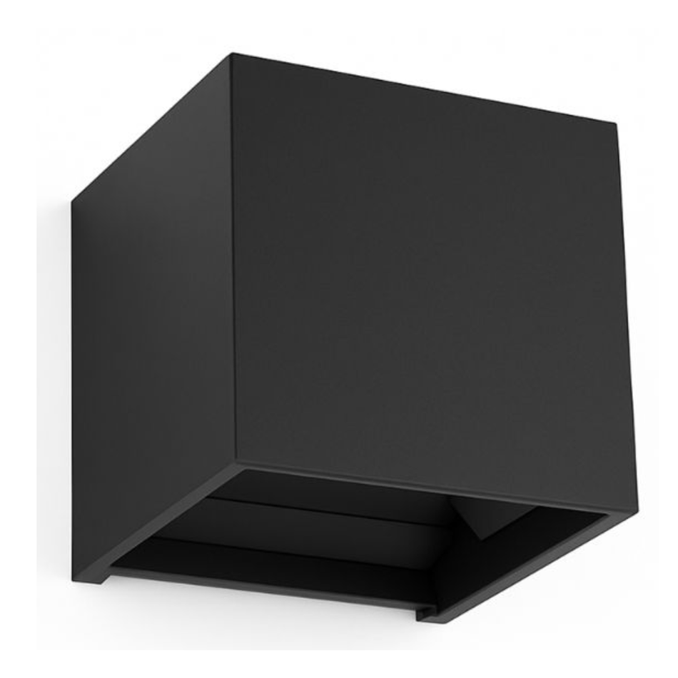 DIXON APL003-10W APLIQUE CUBO NEGRO 10W LUZ CALIDA