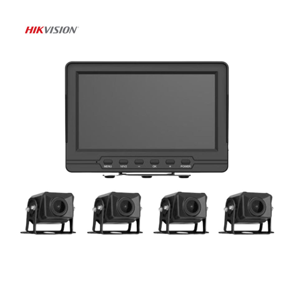 HIKVISION AE-VD2501A-A KIT DE MONITOREO LOCAL / 4 CÁMARAS 1080P PARA EXTERIOR (IP68) Y PANTALLA LCD DE 7