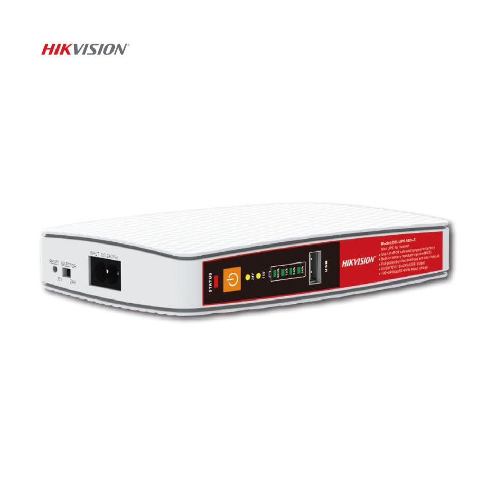 MINI UPS PORTATIL HIKVISION DS-UPS18D-Z 5V/9V/12VDC CARGADOR USB 18WATTS 8000 mAH