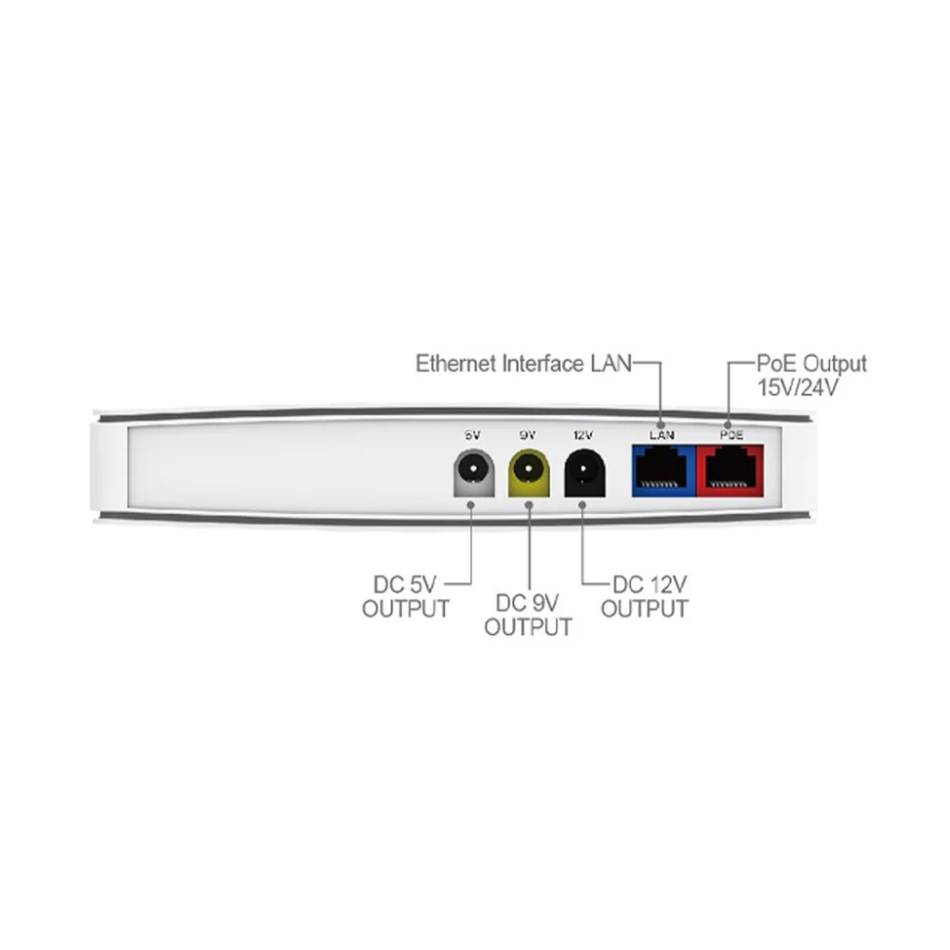 MINI UPS PORTATIL HIKVISION DS-UPS18D-Z 5V/9V/12VDC CARGADOR USB 18WATTS 8000 mAH