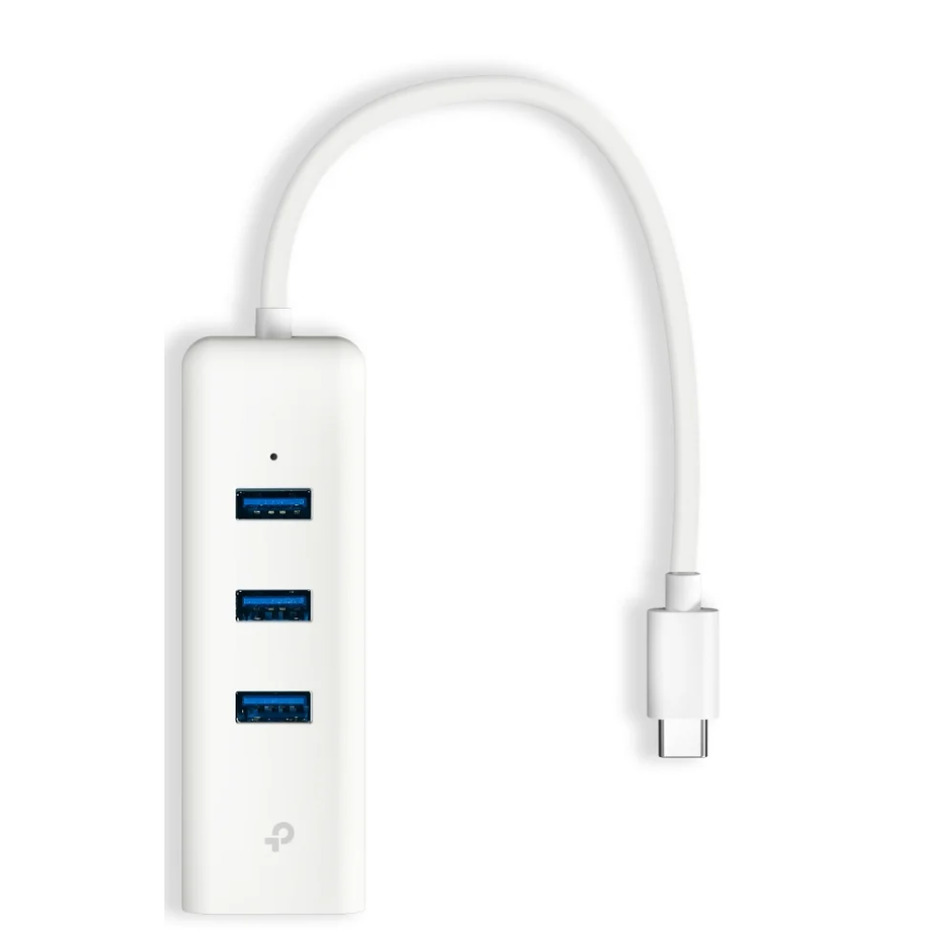 TP-LINK UE330C ADAPTADOR USB TIPO C CON HUB DE 3 PUERTOS Y ETHERNET GIGABIT