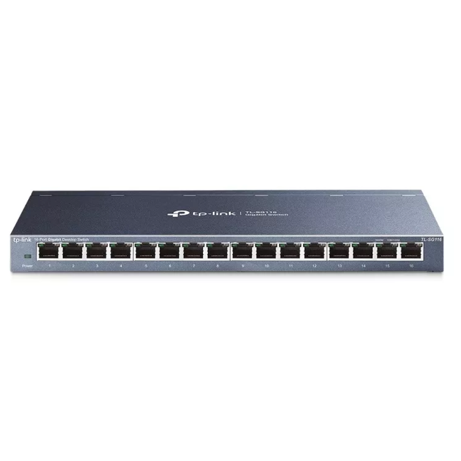 TP-LINK TL-SG116 SWITCH MESA 16 PUERTOS RJ45 GB METAL