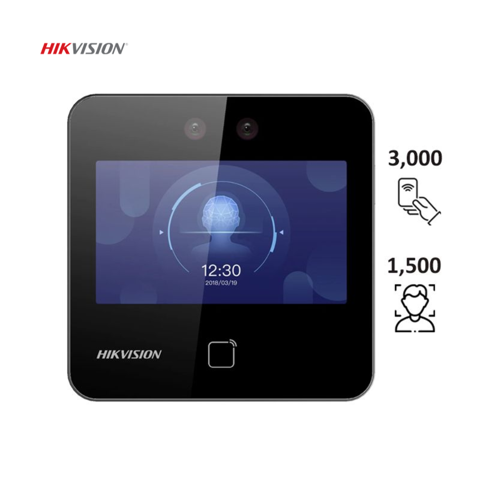 HIKVISION DS-K1T343EX CONTROL DE ACCESO Y ASISTENCIA MIN MOE CON LECTOR DE ROSTRO Y TARJETAS
