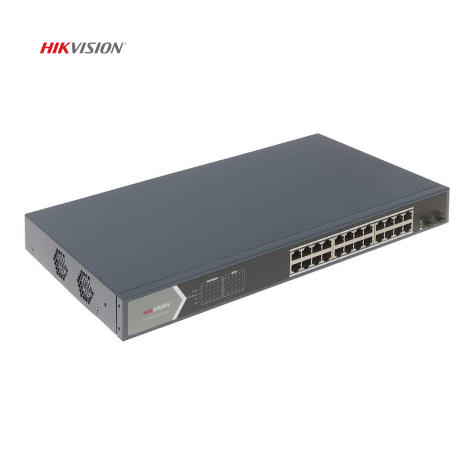 HIKVISION DS-3E1526P-SI SWITCH SMART ADMINISTRABLE 24 PUERTOS POE GIGABIT 2UPLINK