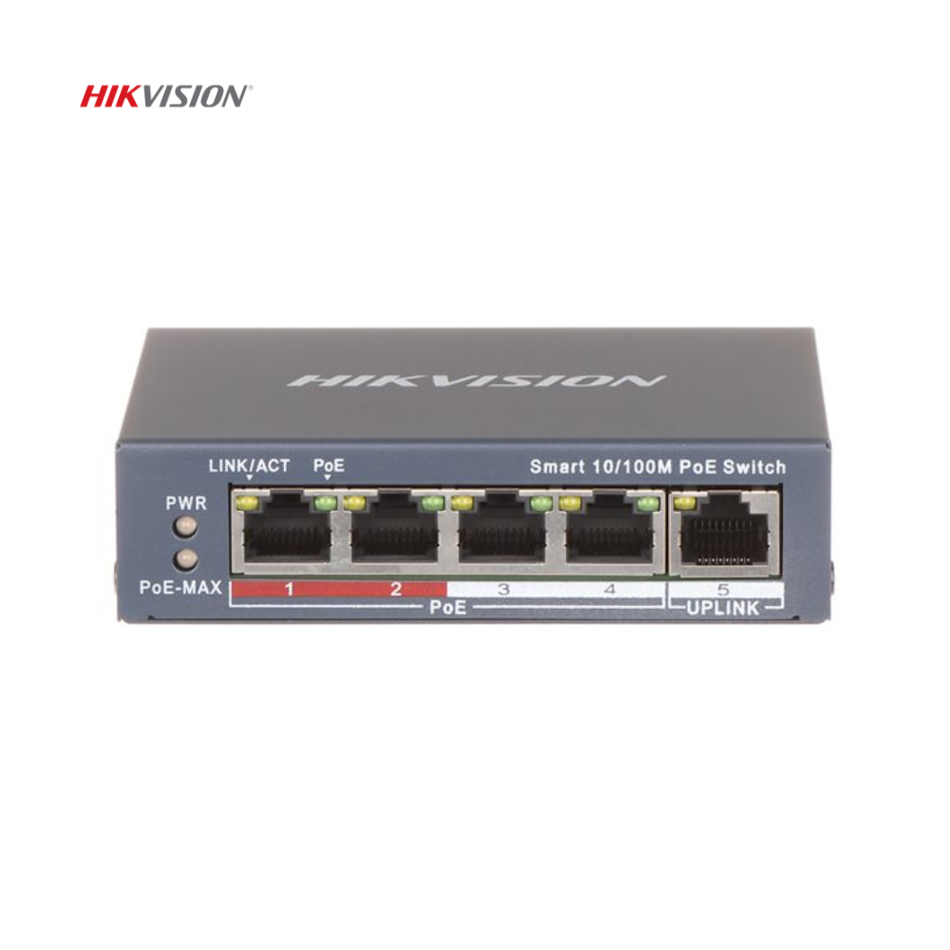 HIKVISION DS-3E1105P-EI/M SWITCH SMART POE 04 PUERTOS