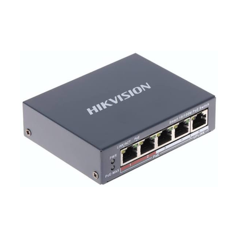 HIKVISION DS-3E1105P-EI/M SWITCH SMART POE 04 PUERTOS