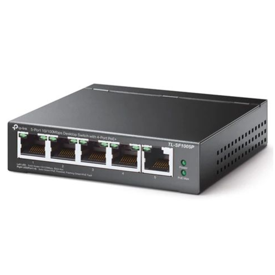 TP LINK TL-SF1005P SWITCH 5 PUERTOS FAST ETHERNET, POE 58W