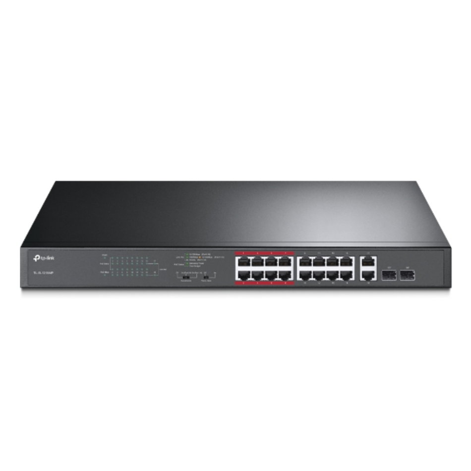 TP-LINK TL-SL1218MP SWITCH NO GESTIONABLE 18 GB 16 PUERTOS POE+ 192W RACK 19"