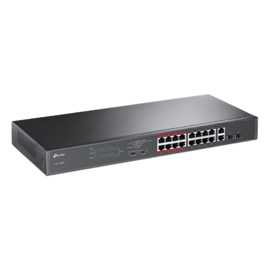 TP-LINK TL-SL1218MP SWITCH NO GESTIONABLE 18 GB 16 PUERTOS POE+ 192W RACK 19"