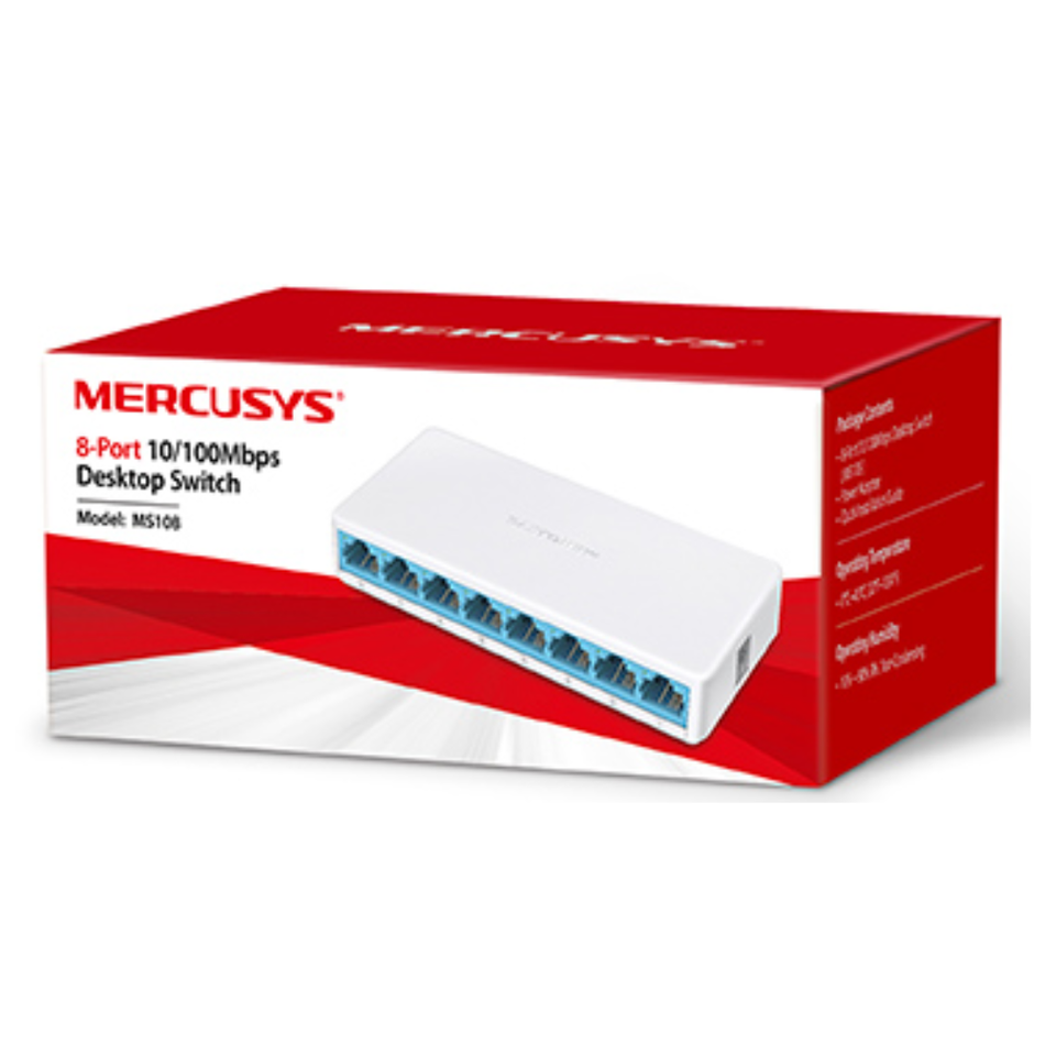 MERCUSYS MS108 SWITCH DE MESA 8 PUERTOS 10/100MBPS