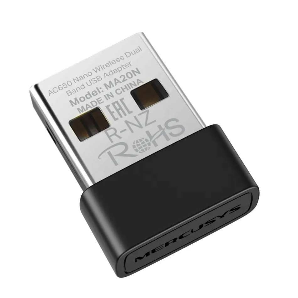 MERCUSYS MA20N ADAPTADOR USB DOBLE BANDA AC650