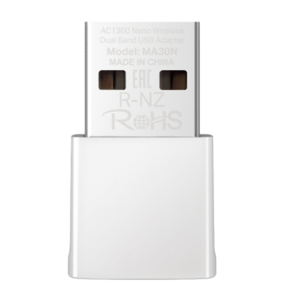 MERCUSYS MA30N ADAPTADOR USB DOBLE BANDA AC1300 NANO