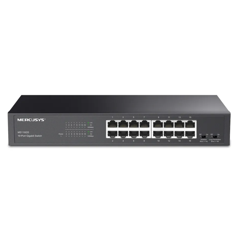 MERCUSYS MS116GS SWITCH 16 PUERTOS GIGABIT