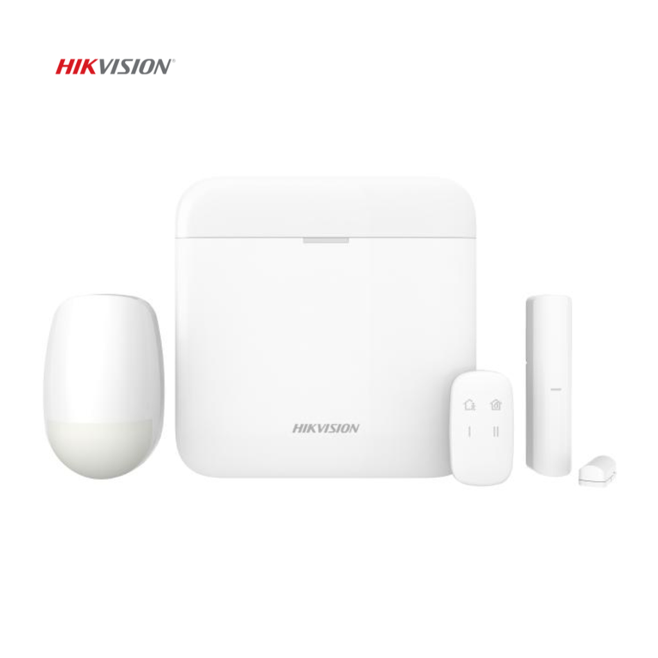 HIKVISION DS-PWA48-KIT-WB KIT DE ALARMA INALÁMBRICO 48 ZONAS: PANEL PIR MAGNÉTICO PULSADOR