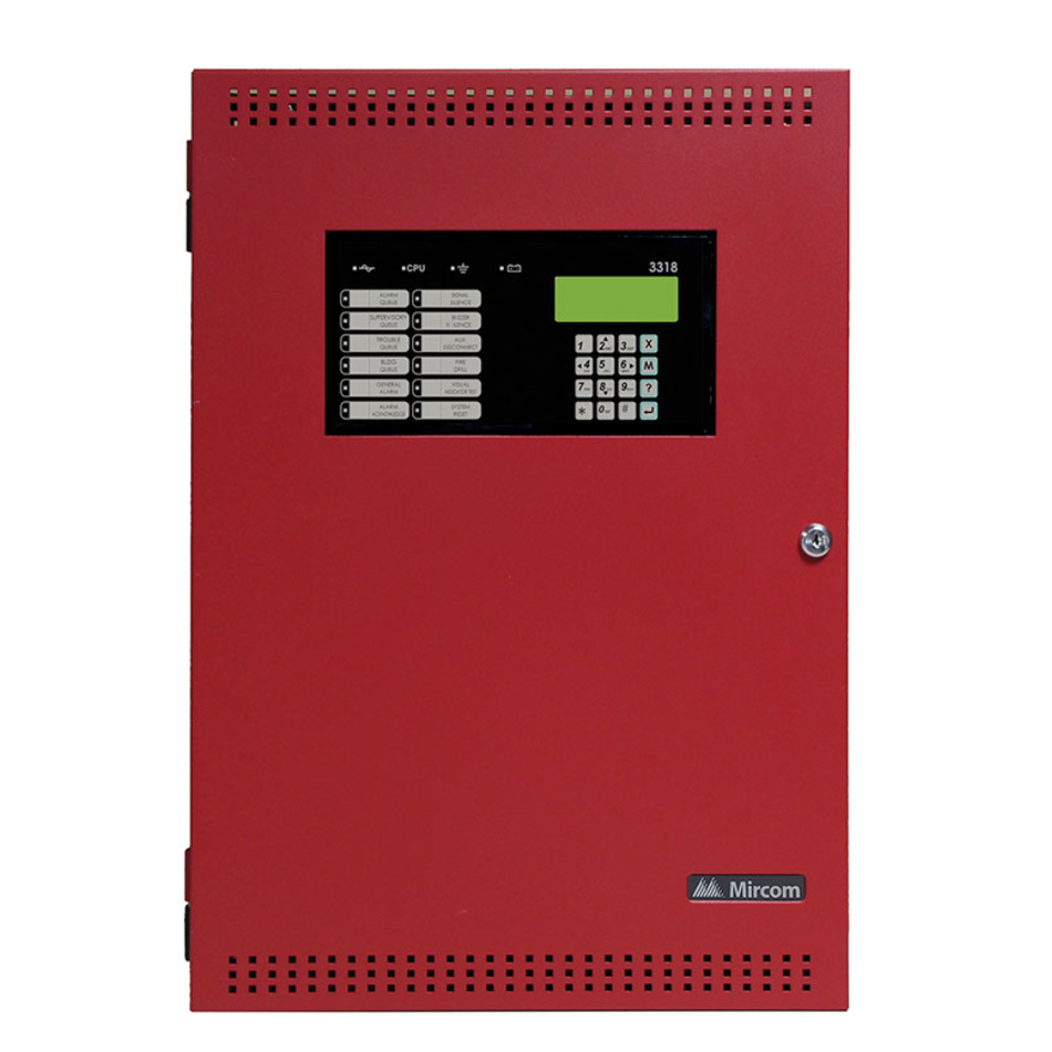 MIRCOM FX31-38 PANEL DE ALARMA DE INCENDIOS DIRECCIONABLE 318 PUNTOS PROTOCOLO AP/CLIP