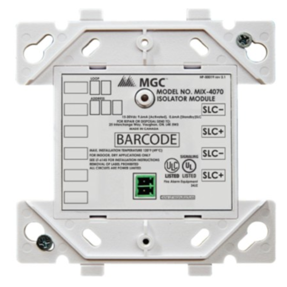 MIRCOM MIX-4070 MÓDULO AISLADOR DE FALLAS SERIE FX400