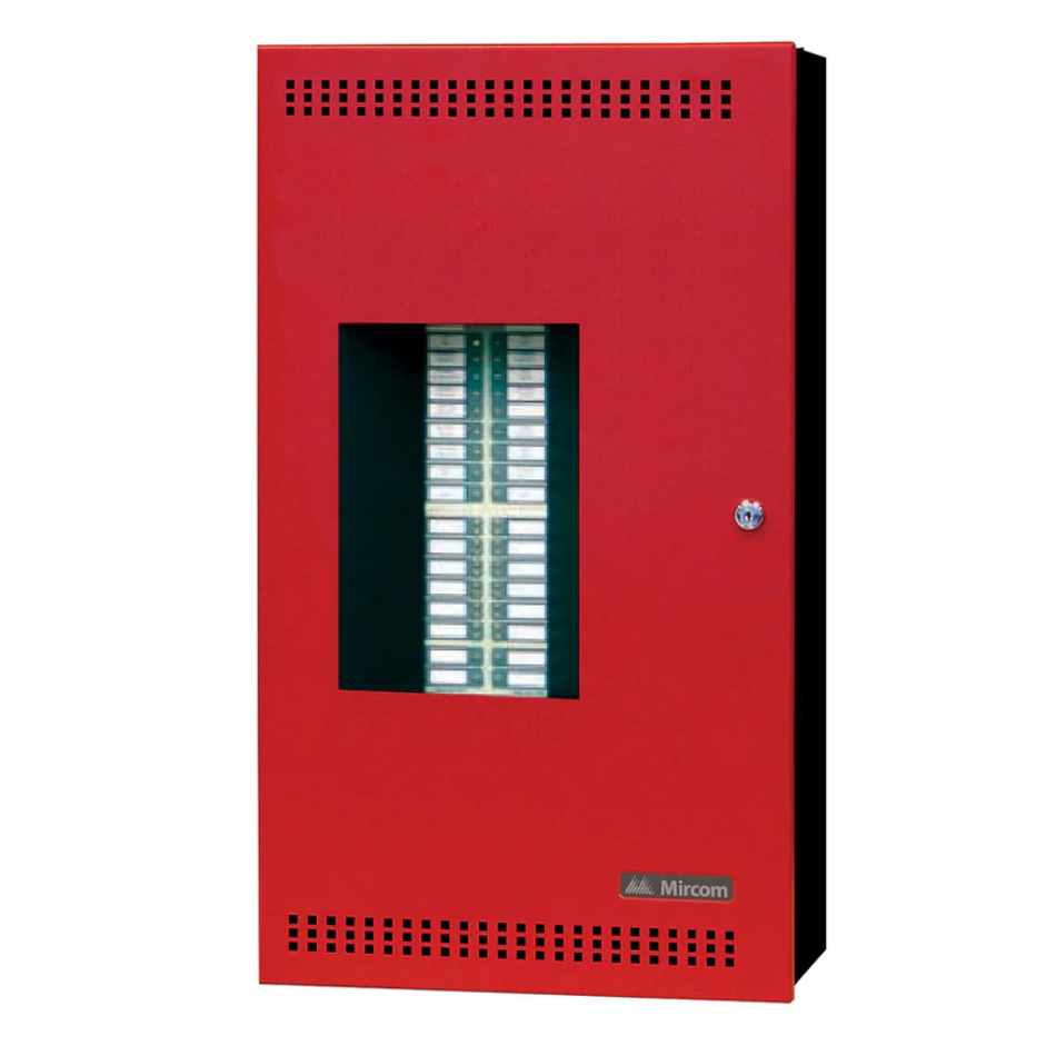 MIRCOM FA-301-8LR PANEL DE ALARMA CONTRA INCENDIO CONVENCIONAL DE 8 ZONAS