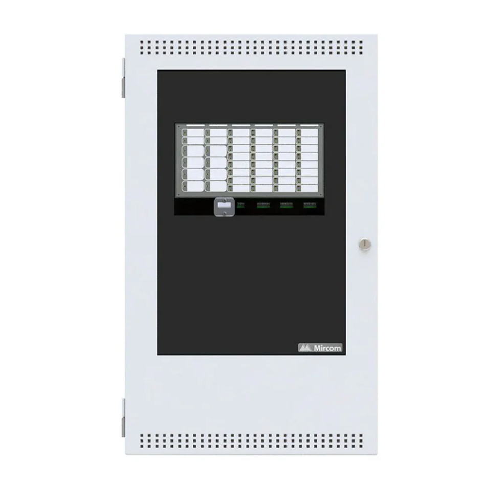 MIRCOM FA-1008KADS PANEL DE ALARMA CONTRA INCENDIO CONVENCIONAL DE 8 ZONAS EXPANDIBLE A 24 ZONAS, 24V, 2 HILOS