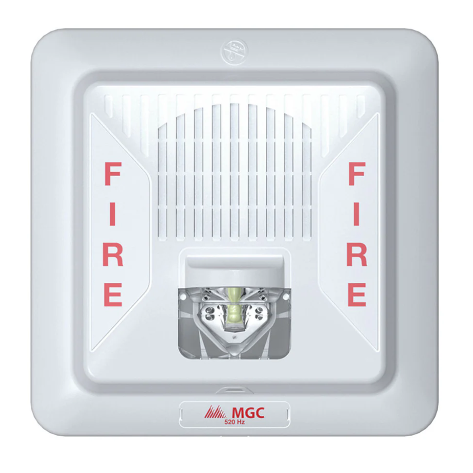 MIRCOM FHS-400C-WW SIRENA CON LUZ ESTROBO LED 24 V PARA MONTAJE EN TECHO, COLOR BLANCO