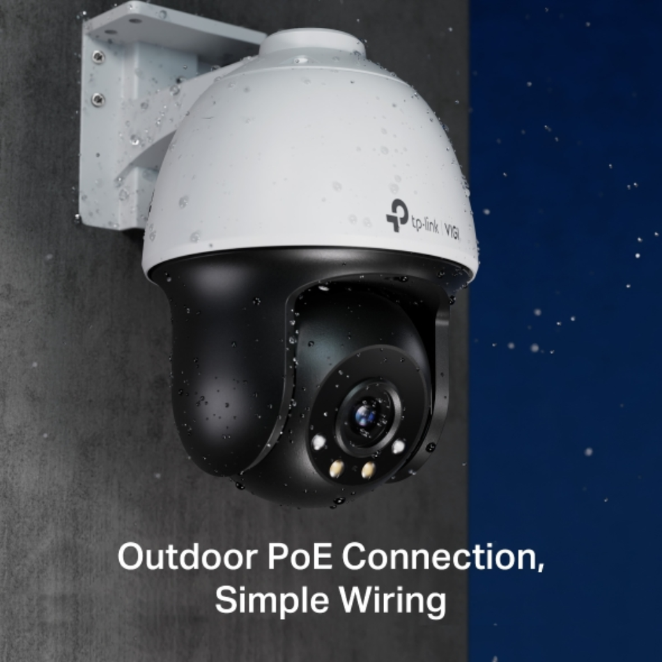 TP-LINK VIGI C540(4MM) CÁMARA IP TIPO PT ROTATIVA ABS 4MP 2K CON VISIÓN FULL COLOR E IR HASTA 30 M