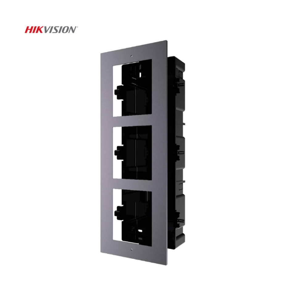 HIKVISION DS-KD-ACF3/PLASTIC MONTAJE EMPOTRADO PARA TRES MODULOS DE VIDEOPORTERO