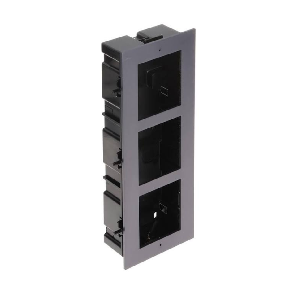 HIKVISION DS-KD-ACF3/PLASTIC MONTAJE EMPOTRADO PARA TRES MODULOS DE VIDEOPORTERO