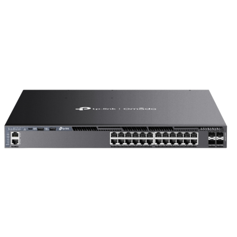 TP-LINK OMADA SG6428XHP SWITCH  L3 APILABLE DE 24 PUERTOS GIGABIT POE+ Y 4 PUERTOS DE 10G