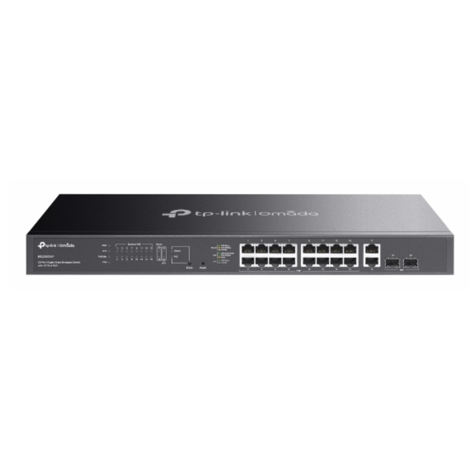 TP-LINK OMADA ES220GMP SWITCH  ADMINISTRABLE DE 20 PUERTOS GIGABIT CON 16 PUERTOS POE+