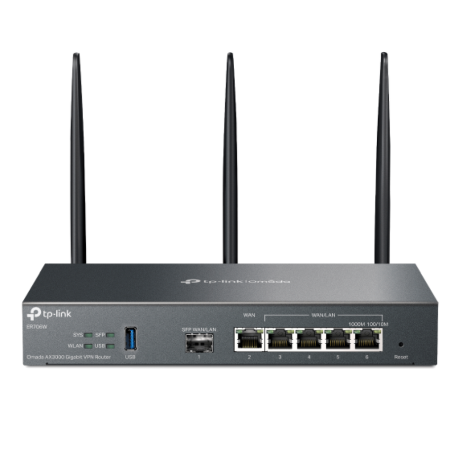 TP-LINK OMADA ER706W ROUTER VPN GB WI-FI6 DOBLE BANDA AX3000