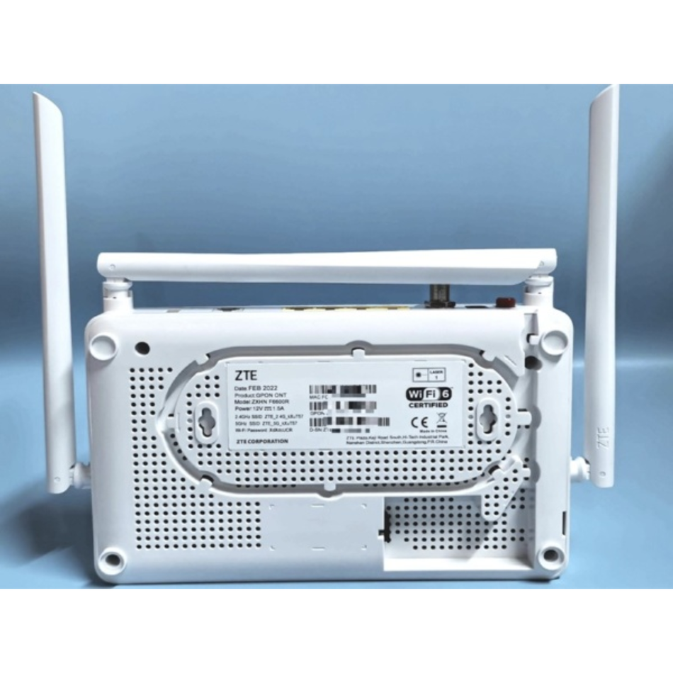 ZTE F6600R ROUTER WIFI 6 AX3000 DOBLE BANDA TRIPLE-PLAY  GPON