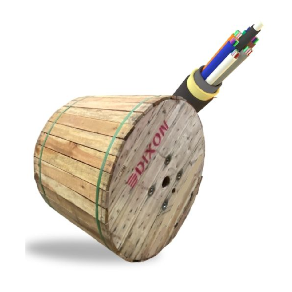 DIXON 100M-ADSS-12B1.3 FIBRA OPTICA ADSS 12 HILOS SPAN 100M  G652