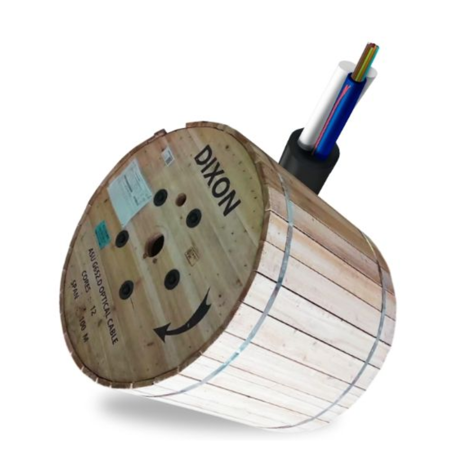 DIXON 100M-GYFY-12B1.3 FIBRA OPTICA ASU 12 HILOS SPAN 100 G652