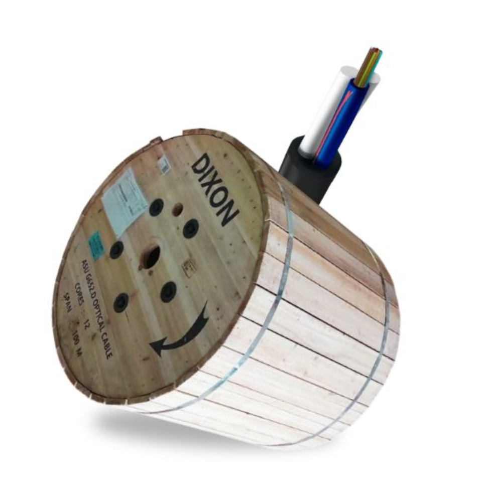 DIXON 100M-GYFY-6B1.3 FIBRA OPTICA ASU 6 HILOS SPAN 100 G652