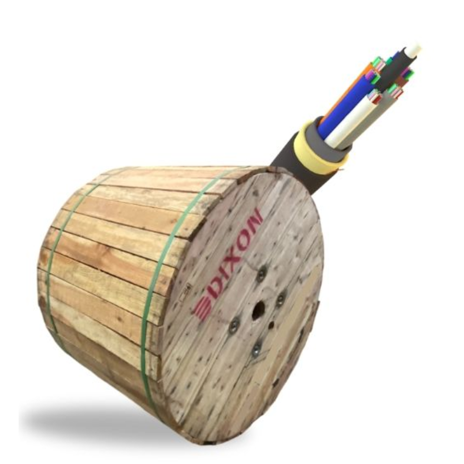 DIXON 100M-ADSS-6B1.3 FIBRA OPTICA ADSS 6 HILOS SPAN 100 G652