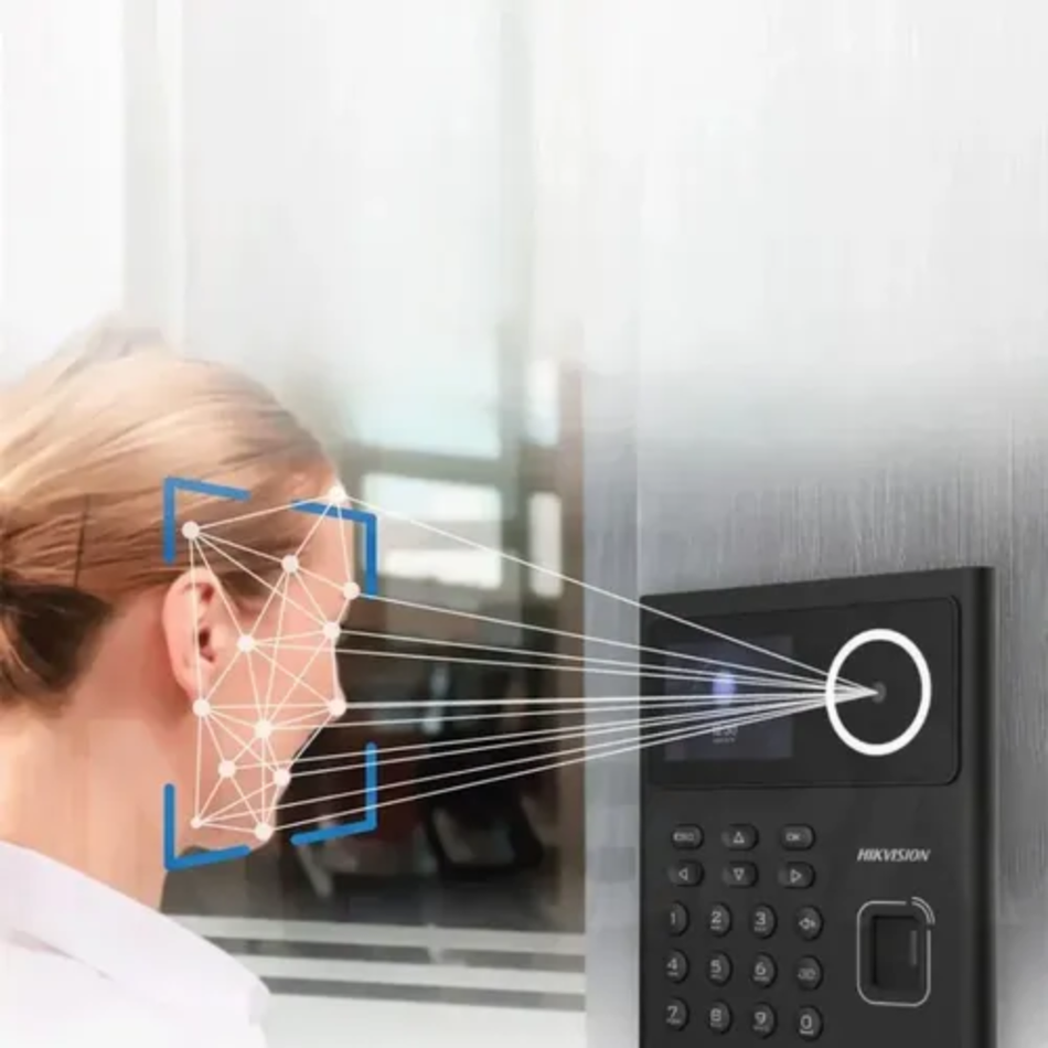 HIKVISION DS-K1T320EFWX-B CONTROL DE ACCESO CON LECTOR DE HUELLA Y ROSTRO BATERÍA DE RESPALDO