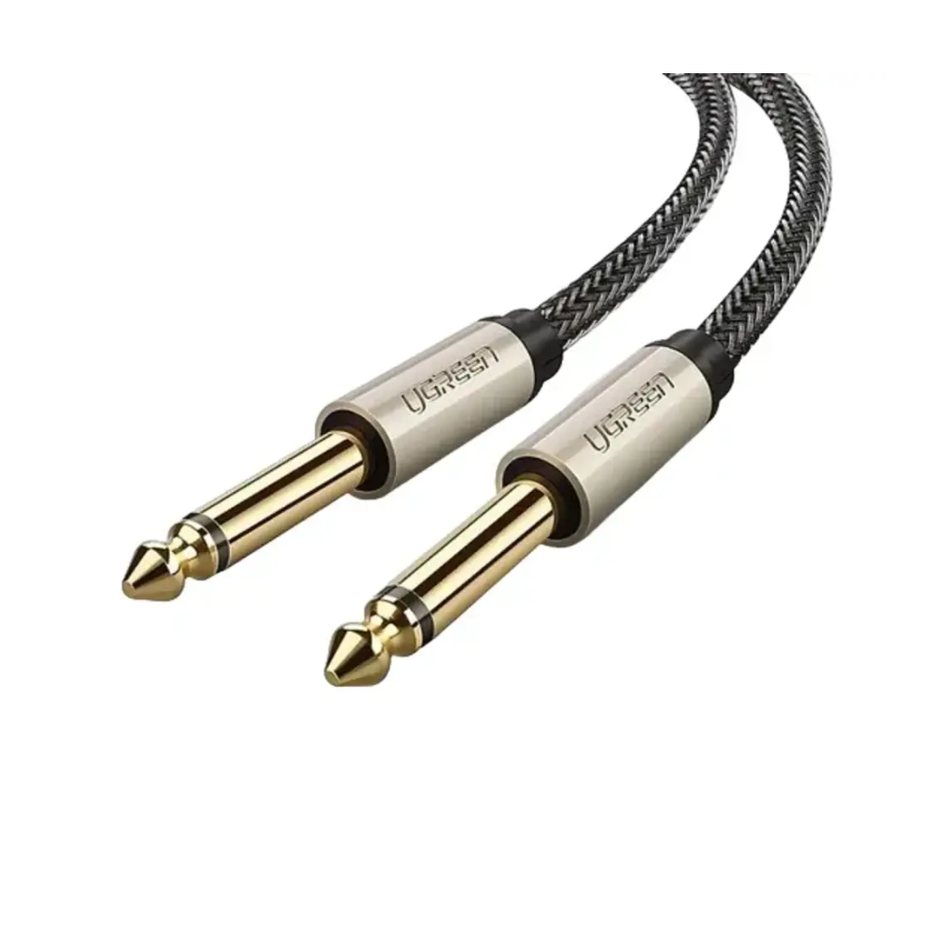 UGREEN 10639 - AV128 CABLE AUDIO MACHO A MACHO - 6.5 MM - GRIS - 3 MTS