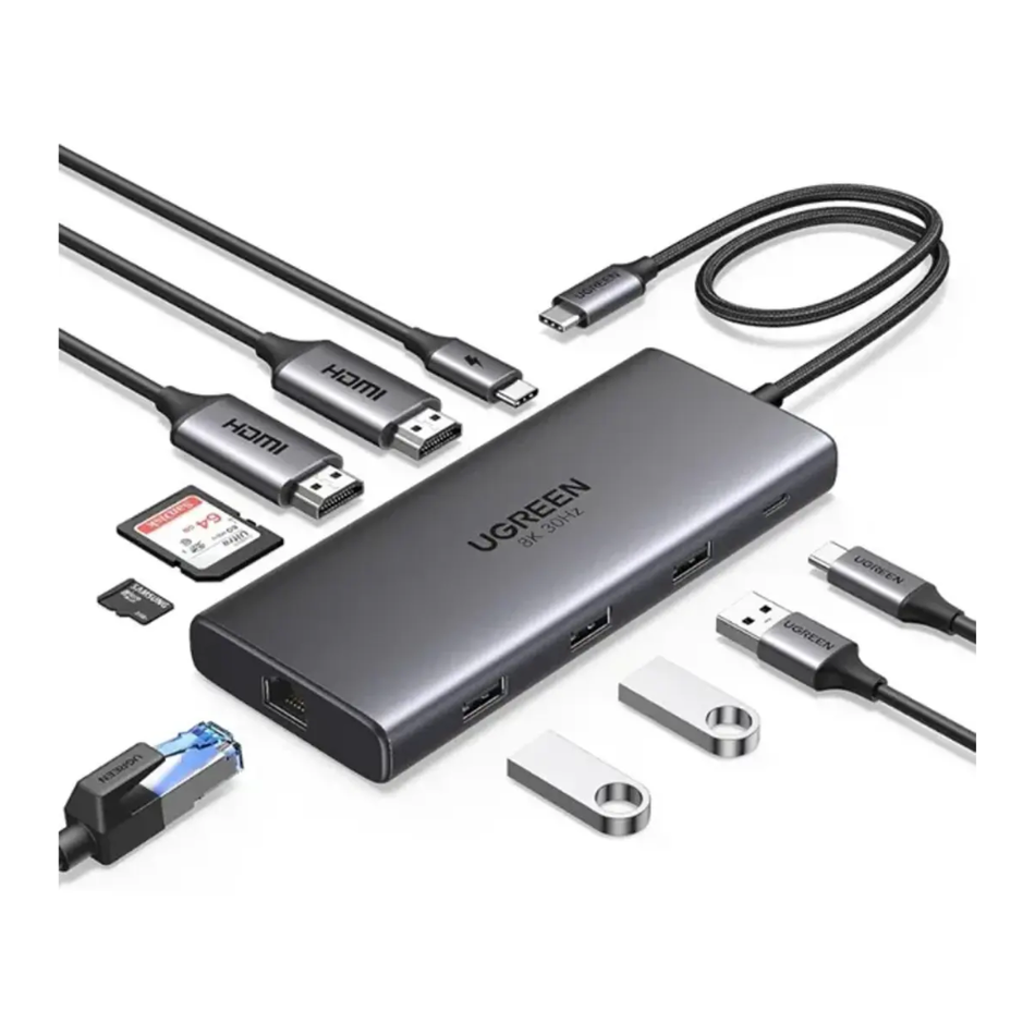 UGREEN 15534 - CM693 ADAPTADOR REVODOK  PRO 210 - HUB 10 EN 1