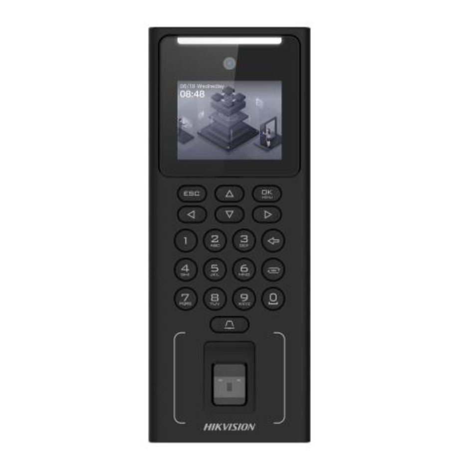 HIKVISION DS-K1T321EFWX-B CONTROL DE ACCESO Y ASISTENCIA WIFI CON BATERÍA – ROSTRO, HUELLA Y TARJETA